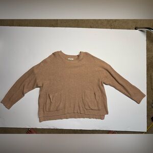 Madewell Tan Crew Neck Sweater